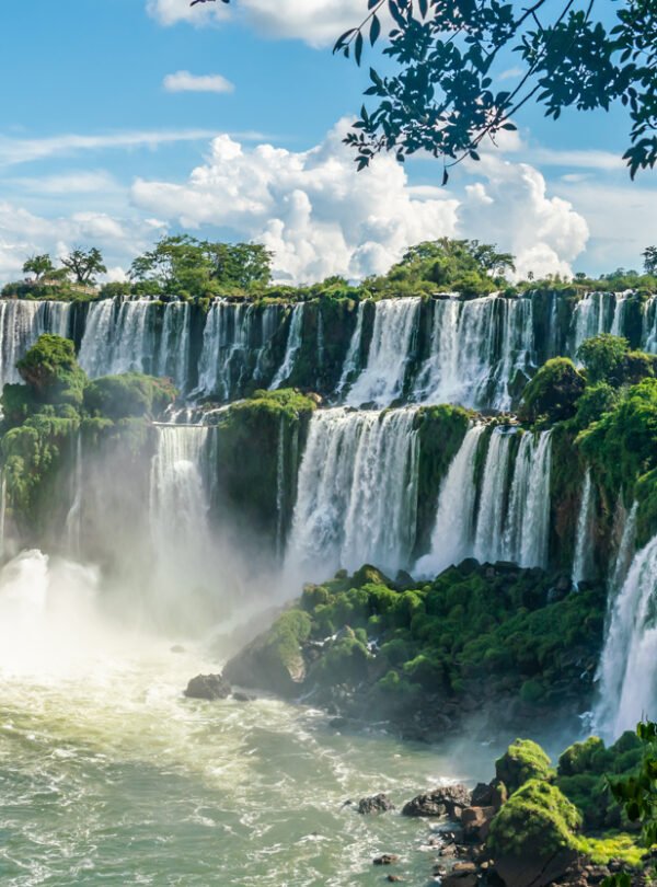 Part of The Iguazu Falls seen from the Argentinian National Park